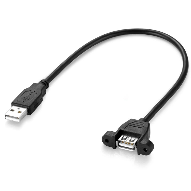 USB 2.0 AM to AF Mount Pannel Cable, Length: 30cm, AM to AF, Length: 30cm