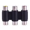 Female to Female AV 3 RCA Audio Video Coupler Adapter, 3 RCA AV Female to Female