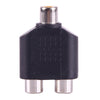 1 RCA Female to 2 RCA Female Adapter, 1 RCA Female to 2 RCA Female