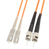 SC-ST Dual-Core Multi Mode Fiber Optic Jumper,Length: 3m, Dual-Core Multi Mode