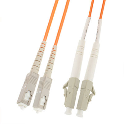 SC-LC Dual-Core Multi Mode Fiber Optic Jumper,Length: 3m, Multi Mode