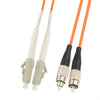 LC-FC Dual-Core Multi Mode Fiber Optic Jumper,Length: 3m, Dual-Core Multi Mode