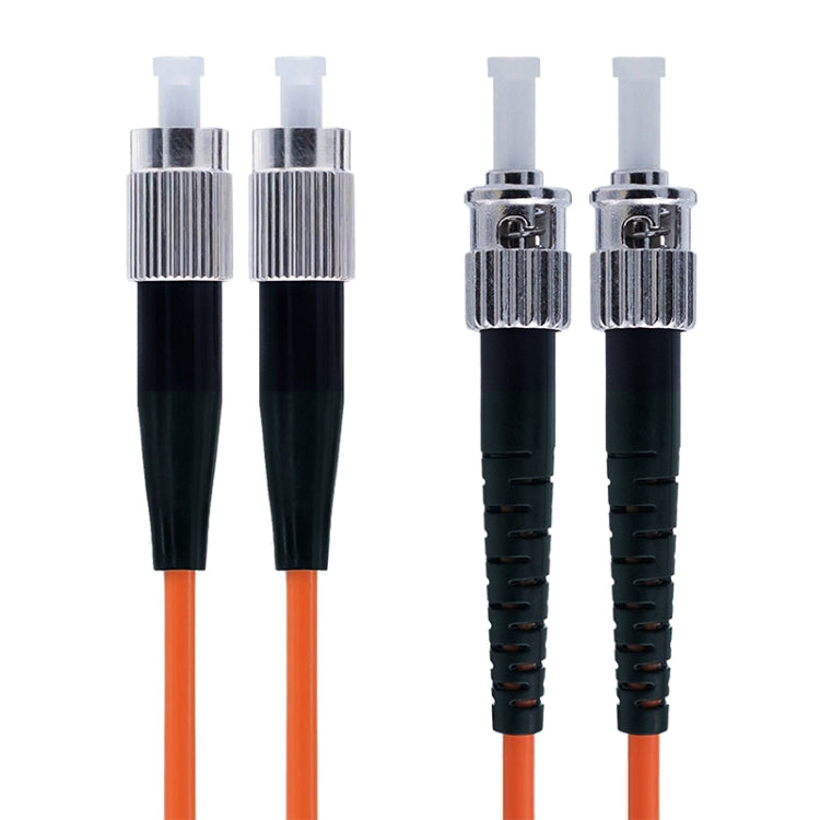FC-ST Dual-Core Multi Mode Fiber Optic Jumper,Length: 3m, Dual-Core Multi Mode