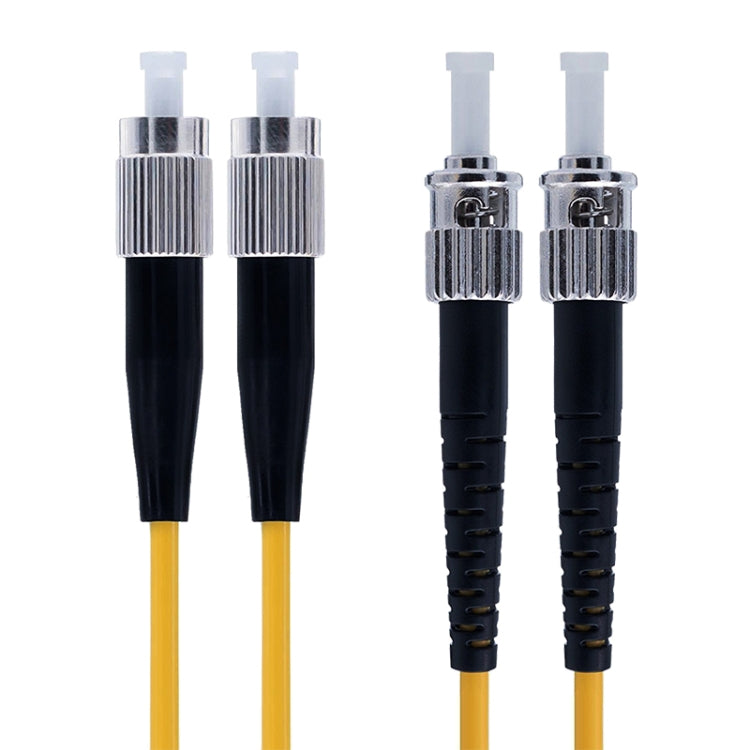 FC-ST Dual-Core Single Mode Fiber Optic Jumper,Length: 3m, Dual-Core Single Mode