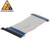 PCI Express 16X Riser Card Extender Flexible Extension Cable Ribbon Adapter, Cable Length: 15cm, 16X Length: 15cm