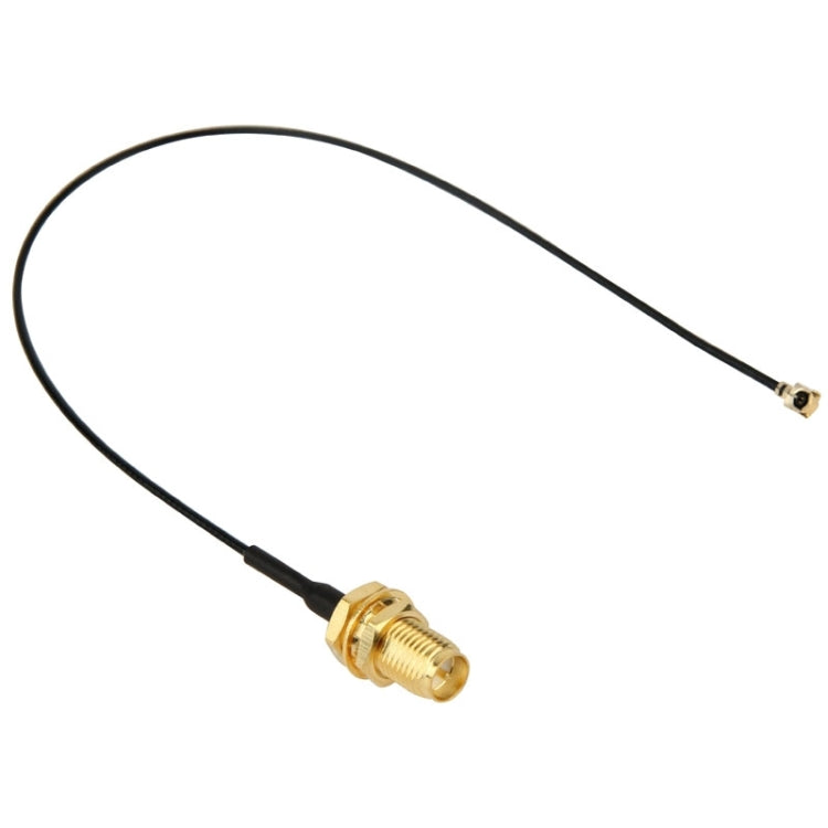 U.fl / IPX to RP SMA Female Pigtail for Wifi Network, Cable Length: 18cm, 18cm RP-SMA Female Black