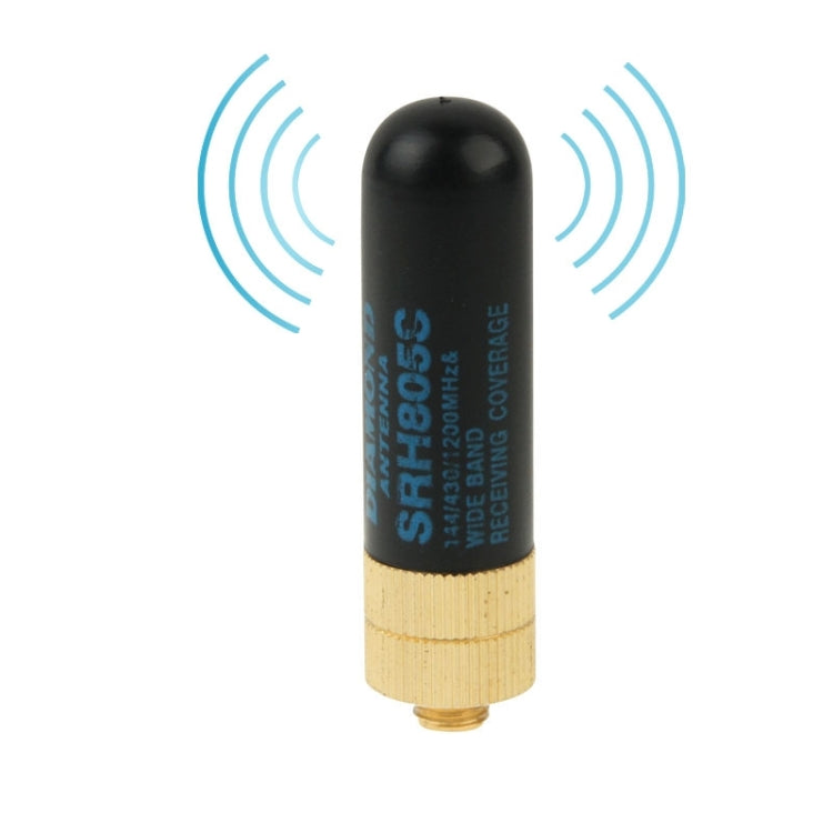 SRH805S Short SMA-F Perempuan VHF + UHF Dual Band Handheld Radio