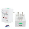 Universal US / EU / AU / UK Travel AC Power Adaptor Plug with USB
