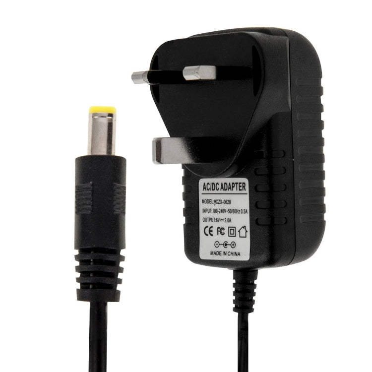 UK Plug AC 100-240V to DC 6V 2A Power Adapter