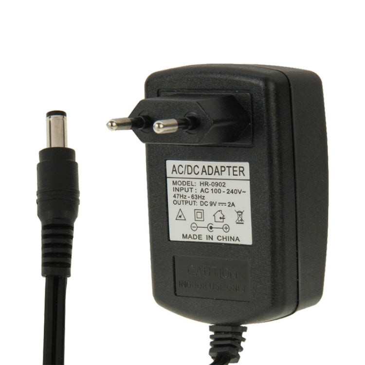 High Quality EU Plug AC 100-240V to DC 9V 2A Power Adapter