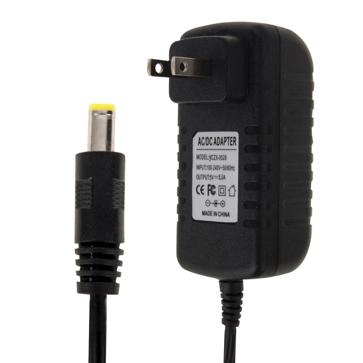 US Plug AC 100-240V to DC 5V 5A Power Adapter