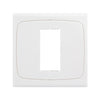 Wall Plate with Screw for Blank Inserts - 1 Hole