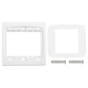 Wall Plate with Screw for Blank Inserts  - 3 Hole, Use around the world