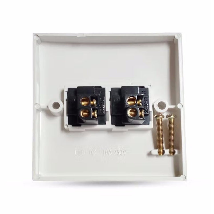 Electric Wall Switch (Size: 86 x 86mm), 2 Switch