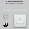 Electric Wall Switch (Size: 86 x 86mm), 3 Switch