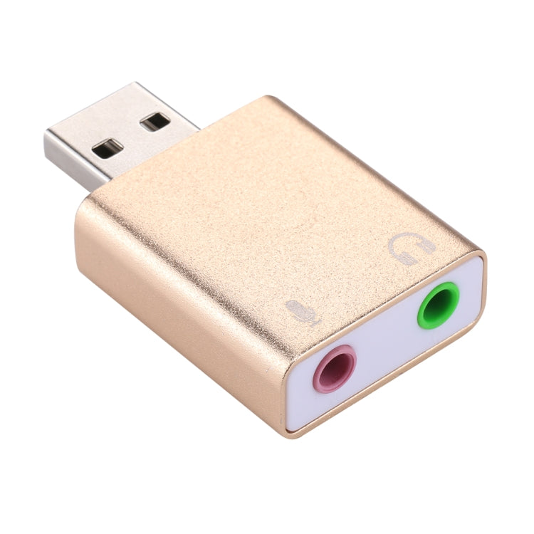 Aluminum Shell 3.5mm Jack External USB Sound Card HIFI Magic Voice
