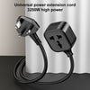 Yesido MC28 UK Plug to Universal Power Plug Extension Cable, Length: 2m, Length: 2m