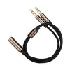ZS0135 For SteelSeries Arctis 3 / 5 / 7 3.5mm Female to Dual 3.5mm