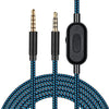 ZS0162 Wired Control Version Gaming Headset Audio Cable for Logitech