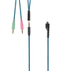 ZS0158 Straight Plug + Adapter Cable Gaming Headset Audio Cable for