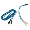 ZS0158 Straight Plug + Adapter Cable Gaming Headset Audio Cable for SteelSeries Arctis 3 / 5 / 7, Straight Plug + Adapter Cable