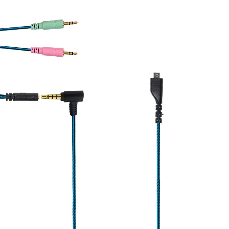 ZS0158 Elbow Plug + Adapter Cable Gaming Headset Audio Cable for