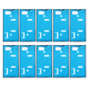 10 PCS for Sony Xperia XZ Original Front Housing Adhesive, For Sony Xperia XZ