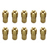 10 PCS Three-claw Copper Clamp Nut for Electric Mill Fittings，Bore diameter: 0.8mm
