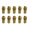10 PCS Three-claw Copper Clamp Nut for Electric Mill Fittings，Bore diameter: 3.0mm