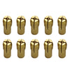 10 PCS Three-claw Copper Clamp Nut for Electric Mill Fittings，Bore diameter: 1.6mm, Bore diameter: 1.6mm