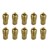 10 PCS Three-claw Copper Clamp Nut for Electric Mill Fittings，Bore diameter: 1.8mm