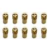 10 PCS Three-claw Copper Clamp Nut for Electric Mill Fittings，Bore diameter: 2.2mm