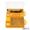 108 in 1 S2 Tool Steel Precision Screwdriver Nutdriver Bit Repair Tools Kit, 108 in 1