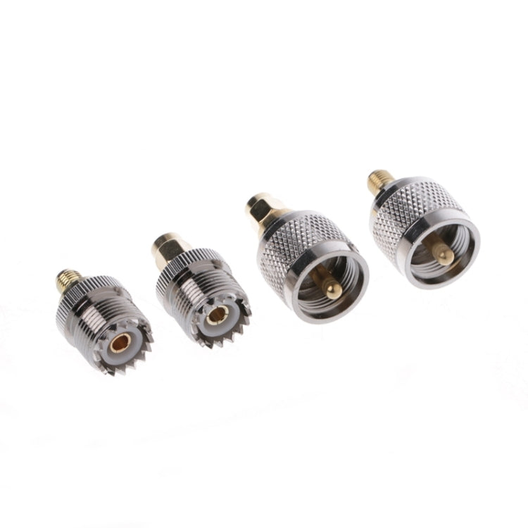 4 PCS / Set A13 Adapter Kit PL259 / SO239 to SMA Male / Female Type
