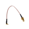 RG316 SMA Female to MMCX Right Angle Male Braid Cable
