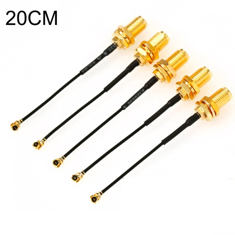 5 PCS / Set RG178 Ufl / IPX / IPEX to SMA Female Adapter Braid Cable