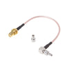 SMA Female to CRC9 / TS9 Double RF Coaxial Connector RG316 Adapter