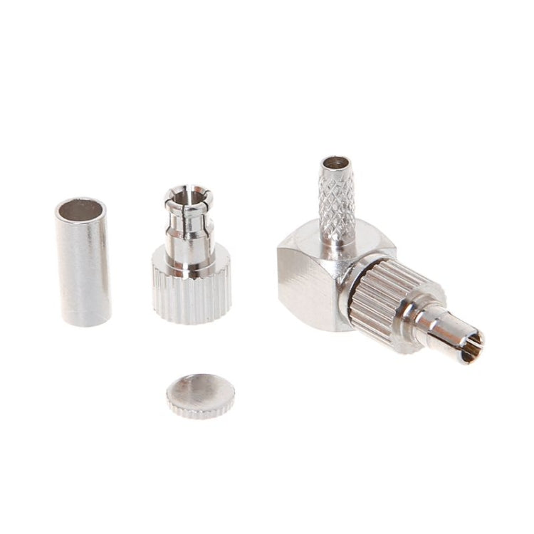 2 in 1 TS9 / CRC9 Male Right Angle RF Coaxial Card Connector for