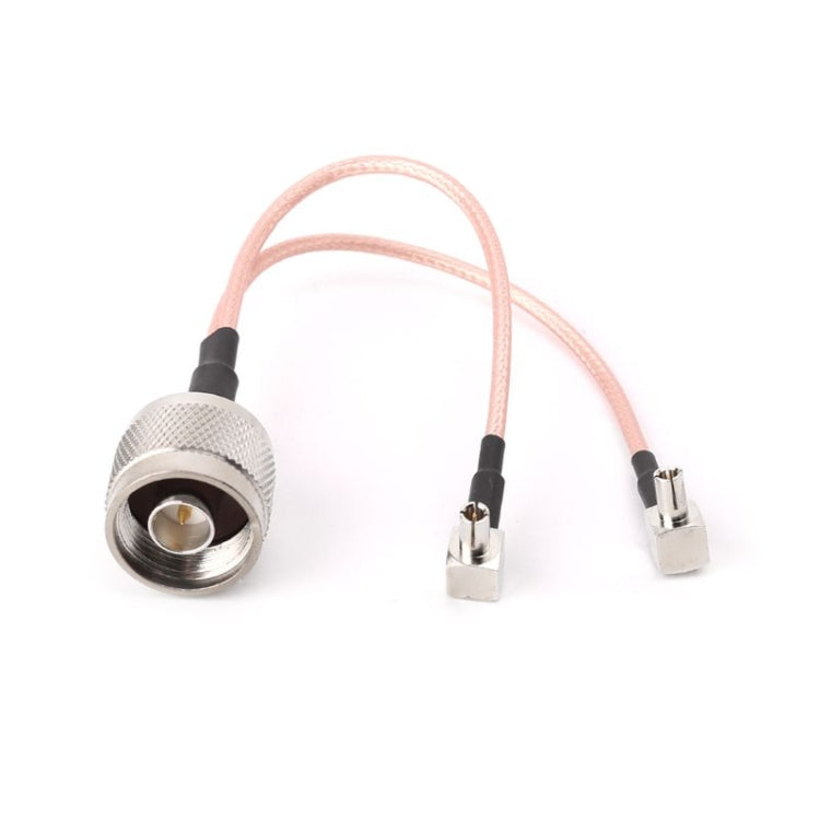 RG316 N Male to 2xTS9 / 2xCRC9 Male Plug Combiner Splitter Connecting