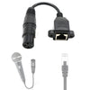 15cm XLR 3 Pin Female To RJ45 Female Network Connector Adapter