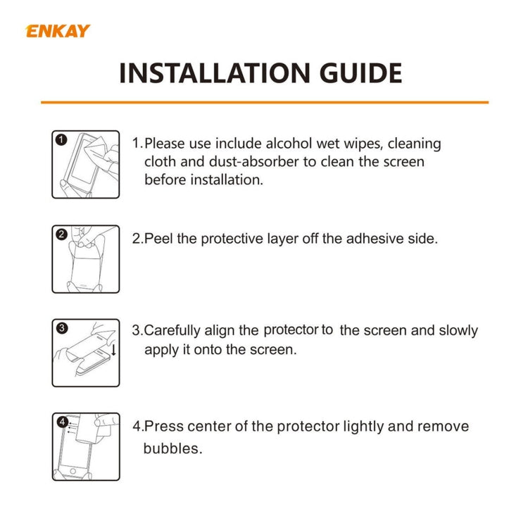 5 PCS ENKAY Hat-Prince Anti-drop Full Glue Tempered Glass Full Screen Film Anti-fall Protector