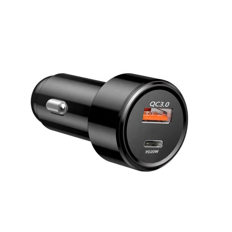 TE-P31 PD 20W USB-C / Type-C + QC3.0 18W USB Fast Car Charger
