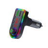 F8 Car FM Transmitter Colorful Light Type-C Car MP3 Player, F8
