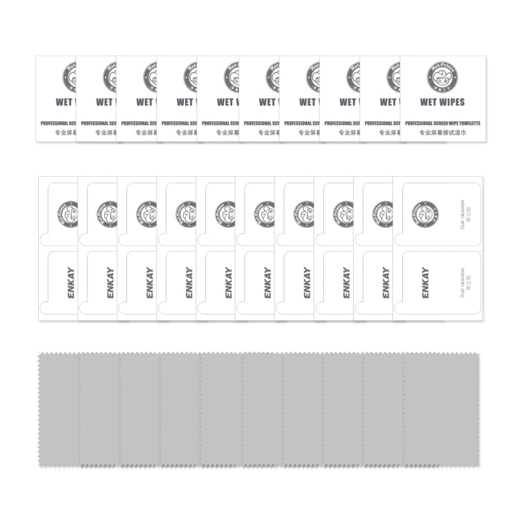 10 PCS ENKAY Hat-Prince Full Glue 0.26mm 9H 2.5D Tempered Glass Screen Protector Full Coverage Film