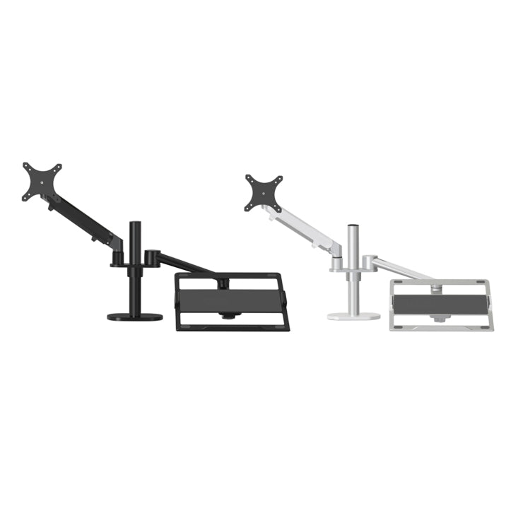 OL-3S Aluminum Height Adjustable Desktop Computer Stand for 17-32 inch and 12-17 inch Monitor, OL-3S