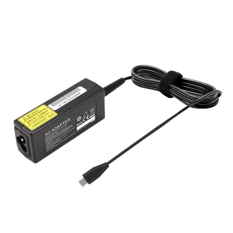 For ThinkPad X280 T480s T580 45W 20V 2.25A USB-C / Type-C Laptop Power Adapter