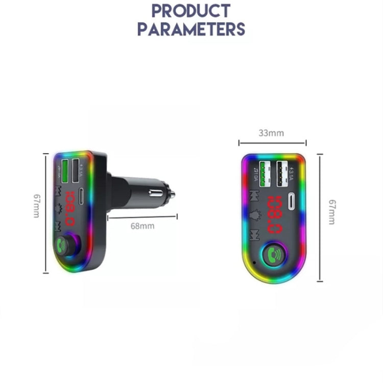 F12 Universal Dual USB Car Charger With Fm Transmitter Blue Tooth Car MP3 Player, F12