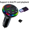 F13 Car Smartphone Charger Hands Free Calling 5.0 Bluetooth-MP3 Player Car Wireless FM Transmitter, F13
