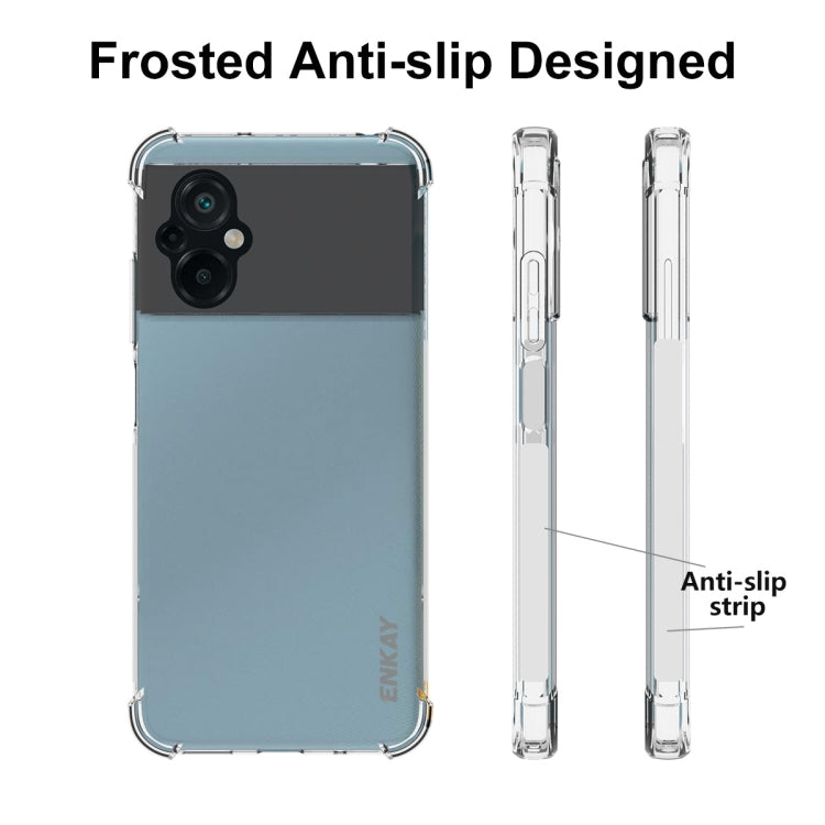 For Xiaomi Poco M5 4G ENKAY Clear TPU Shockproof Phone Case