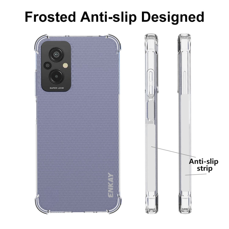 For Xiaomi Redmi 11 Prime 4G ENKAY Clear TPU Shockproof Phone Case